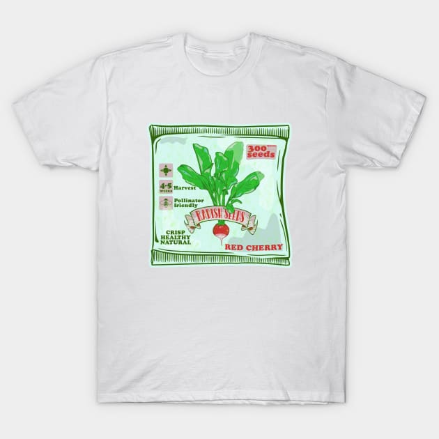 Radish seeds T-Shirt by mailboxdisco